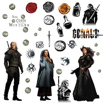 RoomMates The Witcher Characters Wall Decals