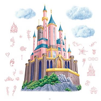 Disney Princess Castle XL Giant Wall Decals with String Lights by RoomMates