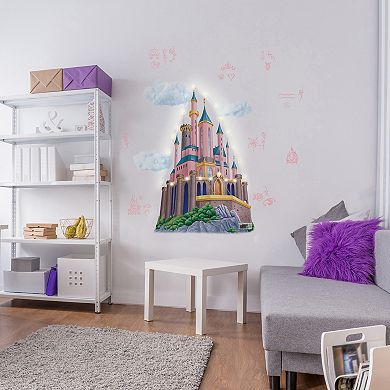 Disney Princess Castle XL Giant Wall Decals with String Lights by RoomMates