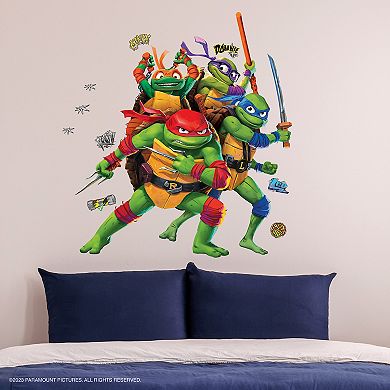 RoomMates Teenage Mutant Ninja Turtles Mutant Mayhem Group Giant Peel & Stick Wall Decals