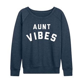 Women's Aunt Vibes French Terry Long Sleeve Tee