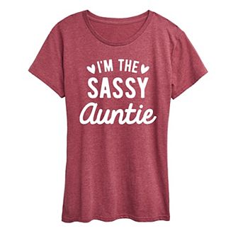 Women's I'm The Sassy Auntie Graphic Tee