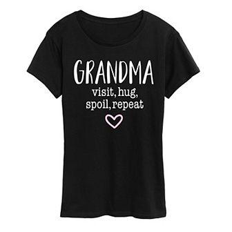 Women's Grandma Visit Hug Graphic Tee