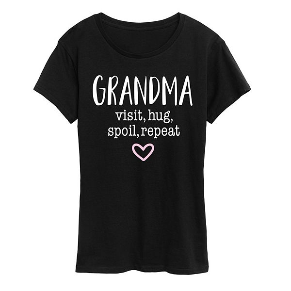 Women's Grandma Visit Hug Graphic Tee