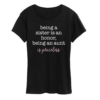 Women's Being An Aunt Priceless Graphic Tee