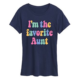 Women's I'm The Favorite Aunt Graphic Tee
