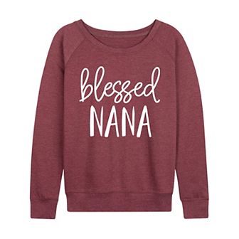 Women's Blessed Nana French Terry Long Sleeve Tee