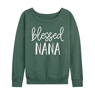 Women's Blessed Nana French Terry Long Sleeve Tee