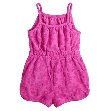 Baby & Toddler Girl Jumping Beans® Adaptive Terry Cloth Romper