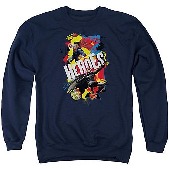 Batman V Superman Double Hero Adult Crewneck Sweatshirt