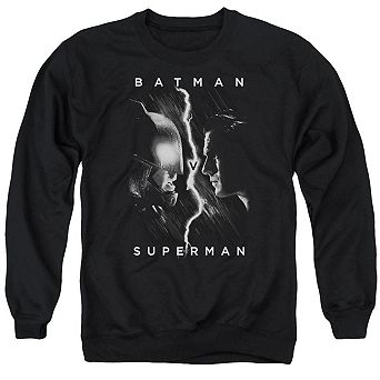 Batman V Superman Face To Face Adult Crewneck Sweatshirt