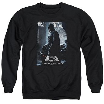 Batman V Superman Bat Poster Adult Crewneck Sweatshirt