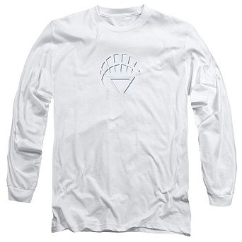Green Lantern White Lantern Logo Long Sleeve Adult T-shirt