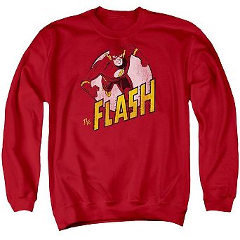Dc Comics Flash The Flash Adult Crewneck Sweatshirt