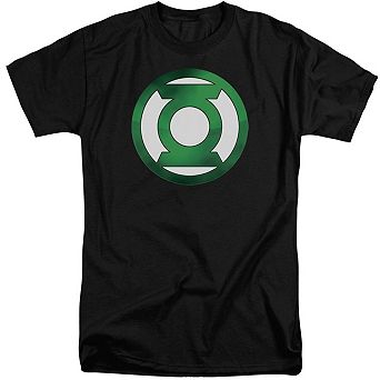 Green Lantern Green Chrome Logo Short Sleeve Adult Tall T-shirt