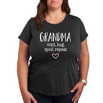 Plus Grandma Visit Hug Graphic Tee