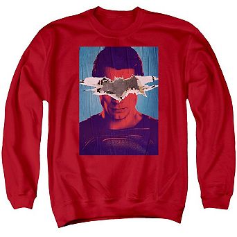 Batman V Superman Superman Poster Adult Crewneck Sweatshirt