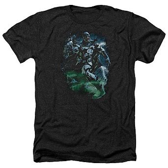 Green Lantern Black Lantern Batman Adult Heather T-shirt