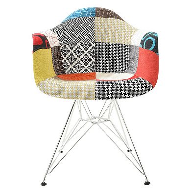 LeisureMod Willow Fabric Eiffel Accent Chair