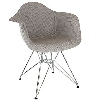 LeisureMod Willow Fabric Eiffel Accent Chair