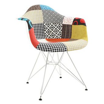 LeisureMod Willow Fabric Eiffel Accent Chair