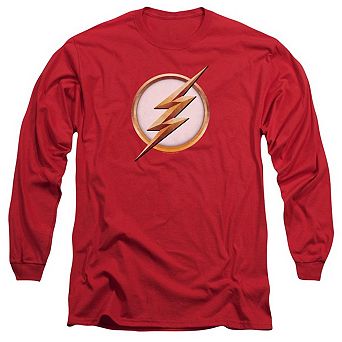 Flash Season 4 Logo Long Sleeve Adult T-shirt