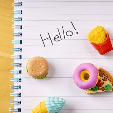Pulsar Mini Molded Food Shape Erasers 5-Pack