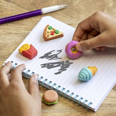 Pulsar Mini Molded Food Shape Erasers 5-Pack