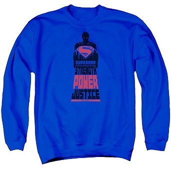 Batman V Superman Super Justice Adult Crewneck Sweatshirt
