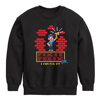 Disney's Wreck It Ralph Boys 8-20 I Can Fix It Felix Fleece Sweatshirt