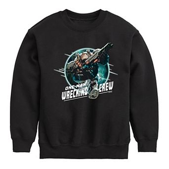 Disney's Wreck It Ralph Boys 8-20 One Man Wrecking Crew Fleece Sweatshirt