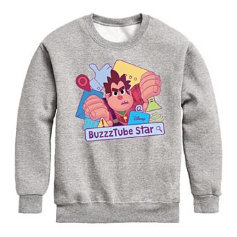 Disney's Wreck It Ralph Boys 8-20 BuzzzTube Star Fleece Sweatshirt