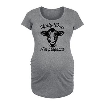 Maternity Holy Cow I'm Pregnant Graphic Tee