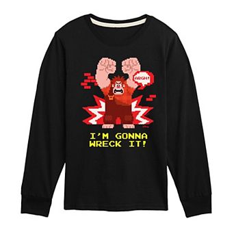 Disney's Wreck It Ralph Boys 8-20 Gonna Wreck It Long Sleeve Graphic Tee