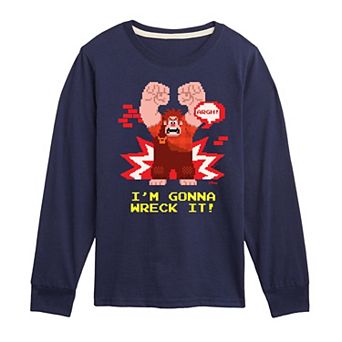 Disney's Wreck It Ralph Boys 8-20 Gonna Wreck It Long Sleeve Graphic Tee