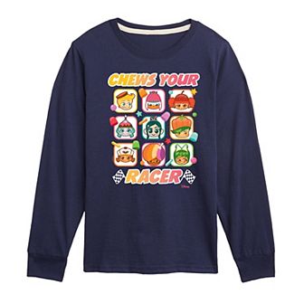 Disney's Wreck It Ralph Boys 8-20 Chews Your Racer Long Sleeve Graphic Tee