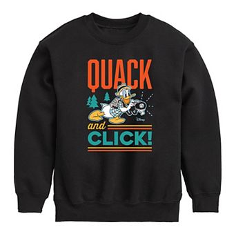 Disney's Donald Duck Boys 8-20 Quack and Click Fleece Sweatshirt