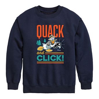 Disney's Donald Duck Boys 8-20 Quack and Click Fleece Sweatshirt