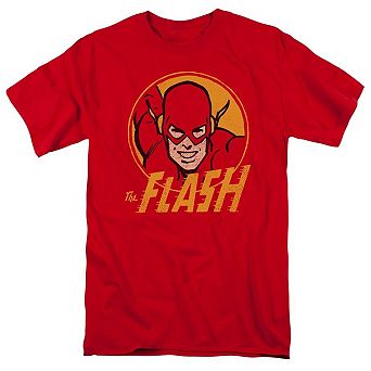 Dc Comics Flash Flash Circle Short Sleeve Adult T-shirt