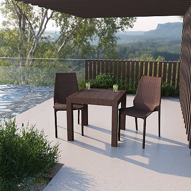 LeisureMod Kent Outdoor Dining Chair