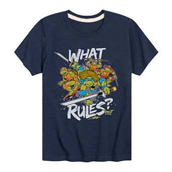 Boys 8-20 Teenage Mutant Ninja Turtles What Rules Graphic Tee