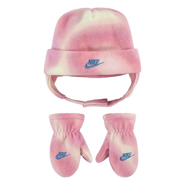 Baby Nike Futura Printed Fleece Trapper Hat Mittens Set