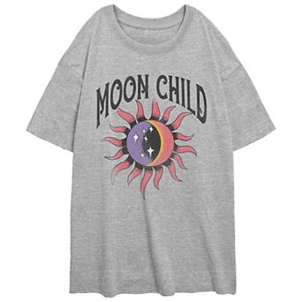 Juniors' Moon Child Oversized Graphic Tee