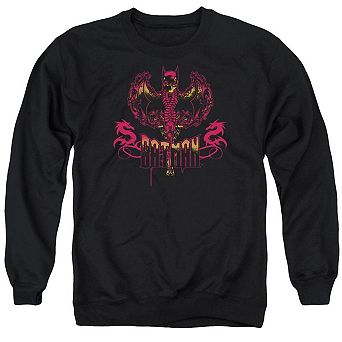 Batman Heart Of Fire Adult Crewneck Sweatshirt