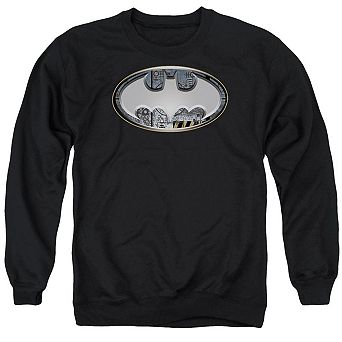 Batman Steel Wall Shield Adult Crewneck Sweatshirt