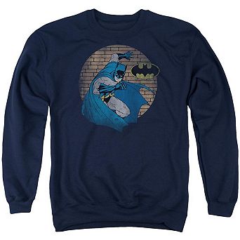 Batman In The Spotlight Adult Crewneck Sweatshirt