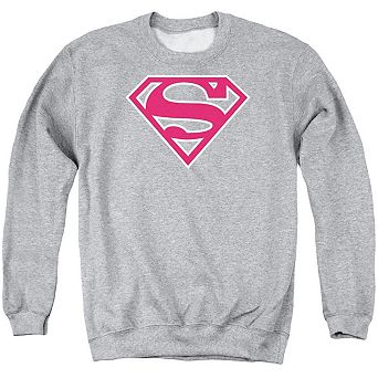 Superman Red & White Shield Adult Crewneck Sweatshirt