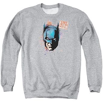 Batman Hello Adult Crewneck Sweatshirt