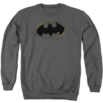 Batman Spray Paint Logo Adult Crewneck Sweatshirt