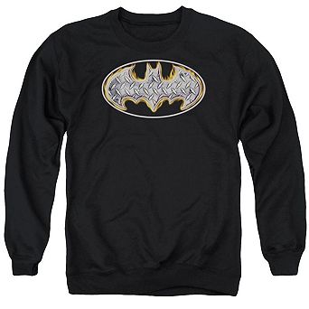 Batman Steel Fire Shield Adult Crewneck Sweatshirt